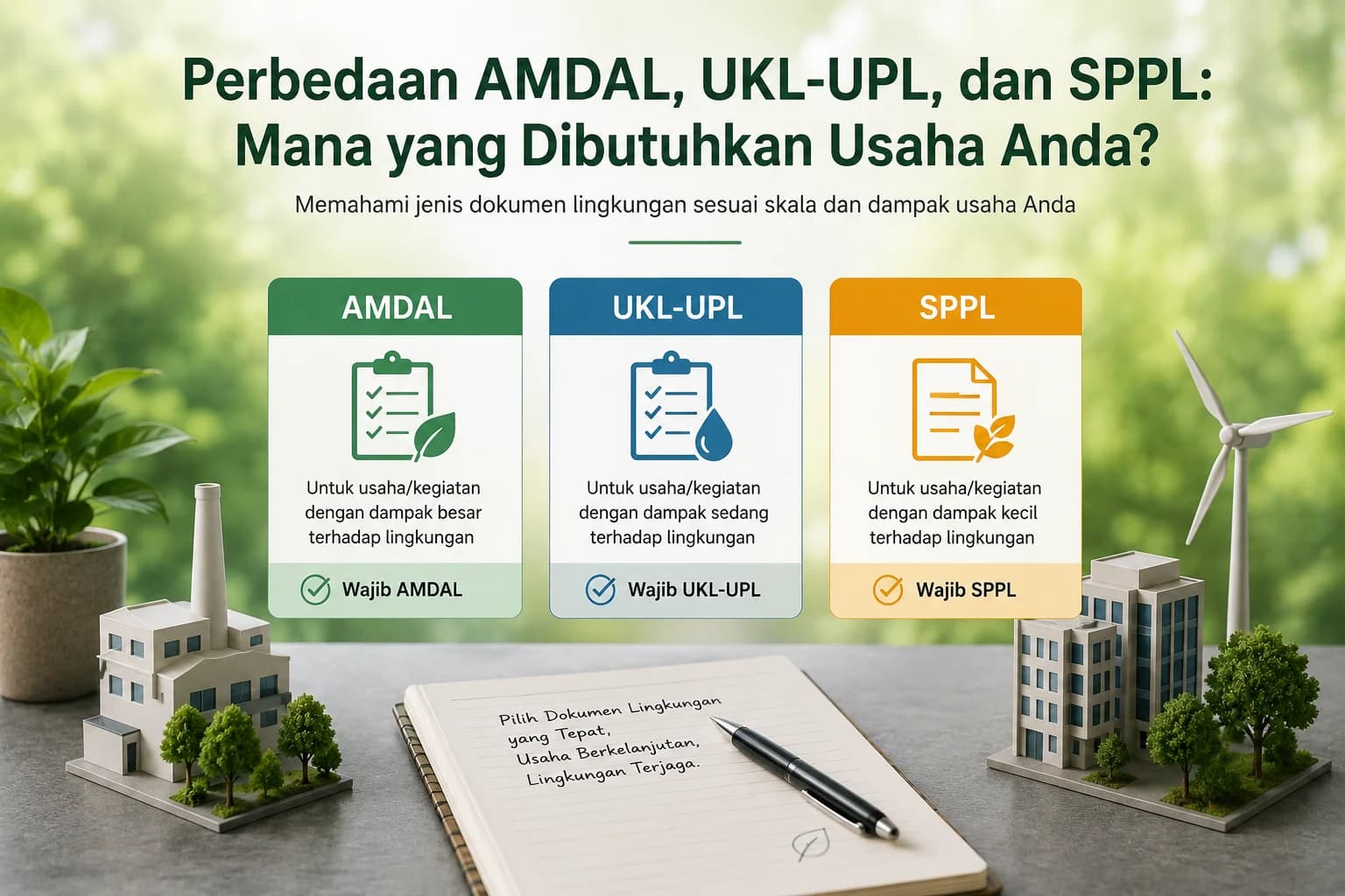 Perbedaan AMDAL, UKL-UPL, dan SPPL: Mana yang Dibutuhkan Usaha Anda?